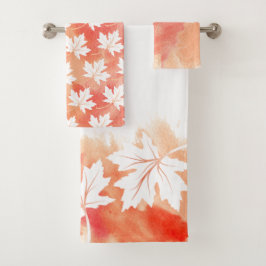 Lavage et monogramme de l'aquarelle de la feuille 