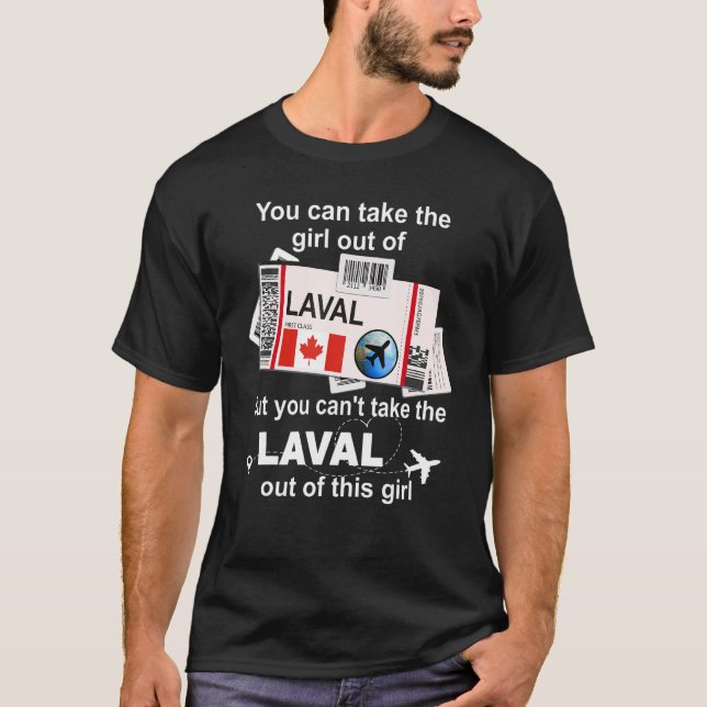 Laval Boarding Pass Laval Girl Laval T-Shirt (Vorderseite)