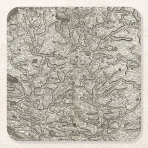 Laval Rechteckiger Pappuntersetzer