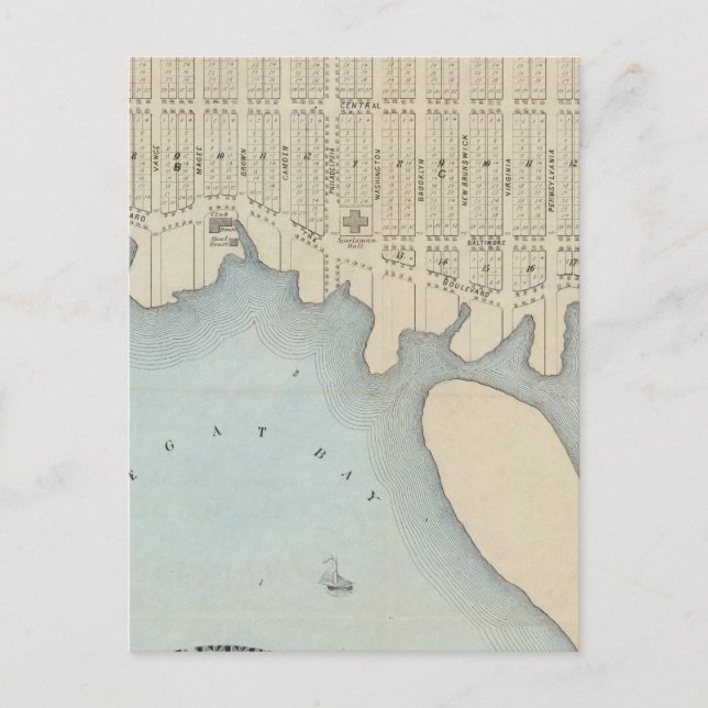 Lavallette City by Sea, Squan Beach, NJ Postkarte (Vorderseite)