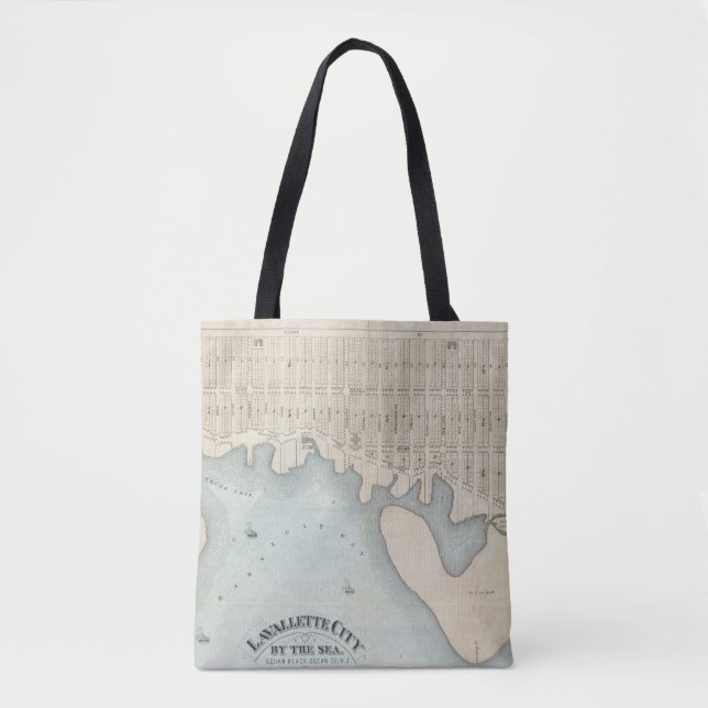 Lavallette Stadt durch das Meer, Squan Strand, NJ Tasche (Vorderseite)