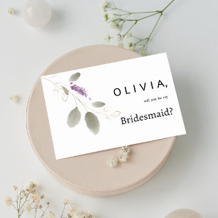Lavan Minze Gold Aquarell Blumenzwiebelmädchen Einladung