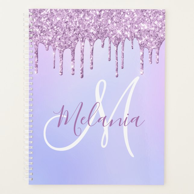 Lavande à goutte violette métallique personnalisée (Devant)