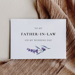 Lavande à mon père en droit Carte de jour de maria