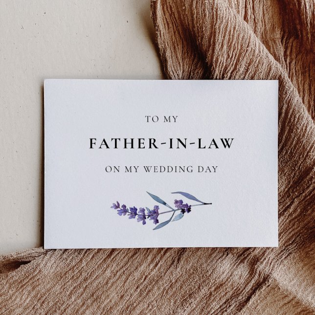 Lavande à mon père en droit Carte de jour de maria (Créateur téléchargé)