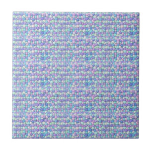Lavande, bleu, carreau de céramique 2 de mosaïque