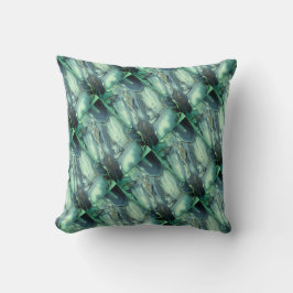 Lavande bleu et turquoise Abstrait Coussin de déco