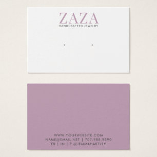 Lavande Chic Moderne Porte Bijoux Cartes d'Afficha