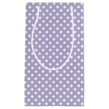 Lavande cosmique et sac cadeau pois blanc
