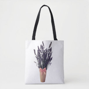 Lavande dans un Vase avec Bow - Sac fourre-tout bo