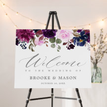 Lavande de Plum Violet Floral Rustique Mariage Bie