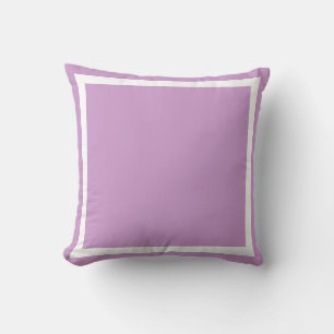 Lavande douce de couleur solide coussin violet