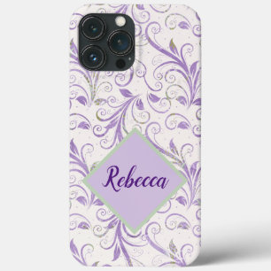 Lavande et Coque iphone vert, personnalisée