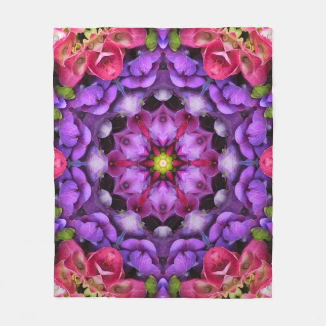 Lavande et couverture rose d'ouatine de mandala de (Devant)
