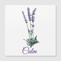 Lavande Flower Calm Inspiration Carte magnétique