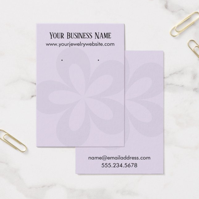 Lavande Graphique Fleur 1 Porte-oreille Écran (Bureau)