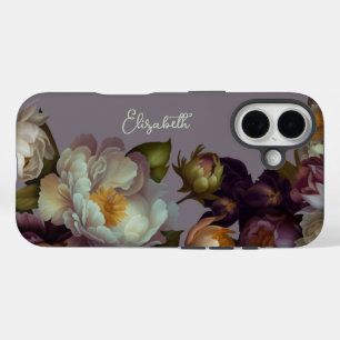 Lavande personnalisée coque iphone floral botaniqu