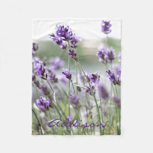 Lavande Photo Couvertures En Toile Avec Nom