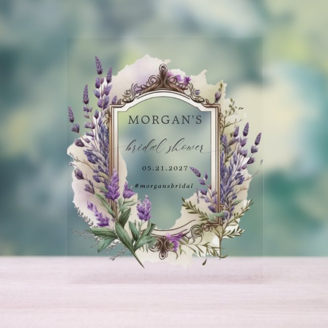 Lavande Regal Fête des mariées florale (Neutre)