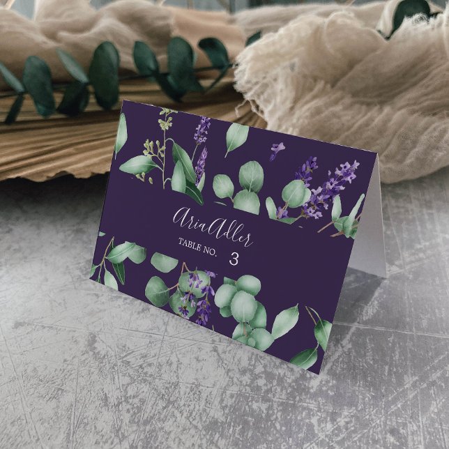 Lavande rustique | Cartes de Mariage violet (Créateur téléchargé)