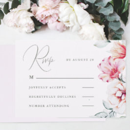 Lavande simple et élégante violet RSVP