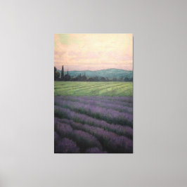 Lavande vintage : Peinture à l'huile sur toile