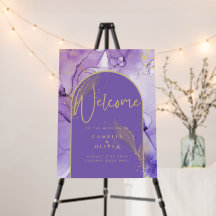 Lavande violette d'encre et violet d'or Welcome ph