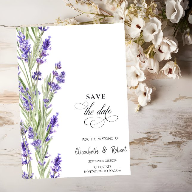 Lavander Greenery Save the Date (Von Creator hochgeladen)