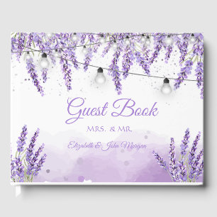 Lavander String Lights Gästebuch