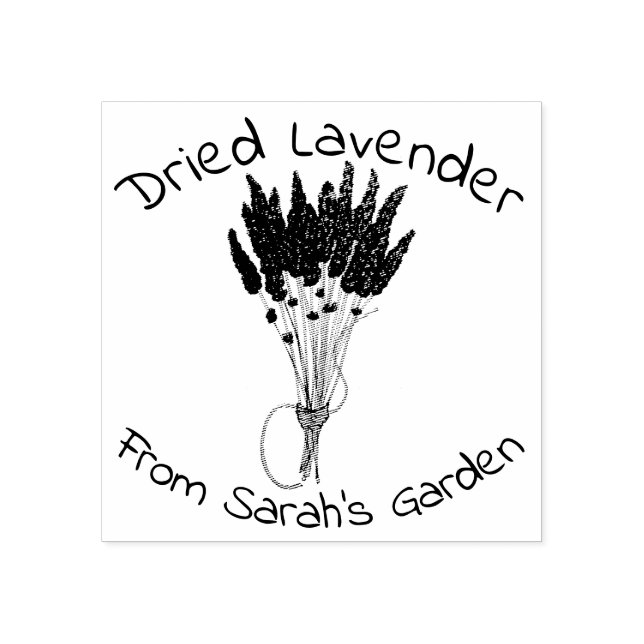 Lavandula Driving Lavendel Bunch Gummistempel (Prägung)