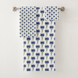 Lavandula Lavender Bunch Kraut Lila Blumengarten Badhandtuch Set