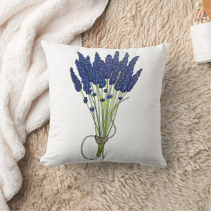 Lavandula Lavender Bunch Kraut Lila Blumengarten Kissen