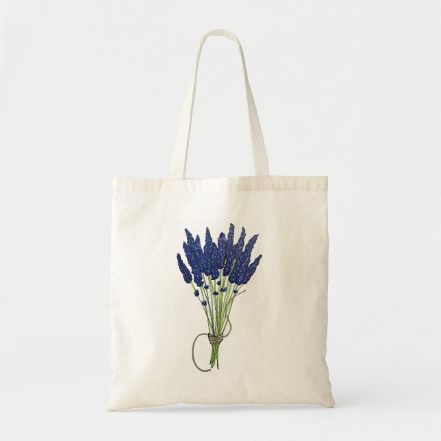 Lavandula Lavender Bunch Kraut Lila Blumengarten Tragetasche (Vorne)