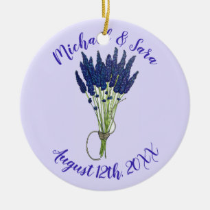 Lavandula Lavender Floral Lila Gastgeschenk Hochze Keramik Ornament