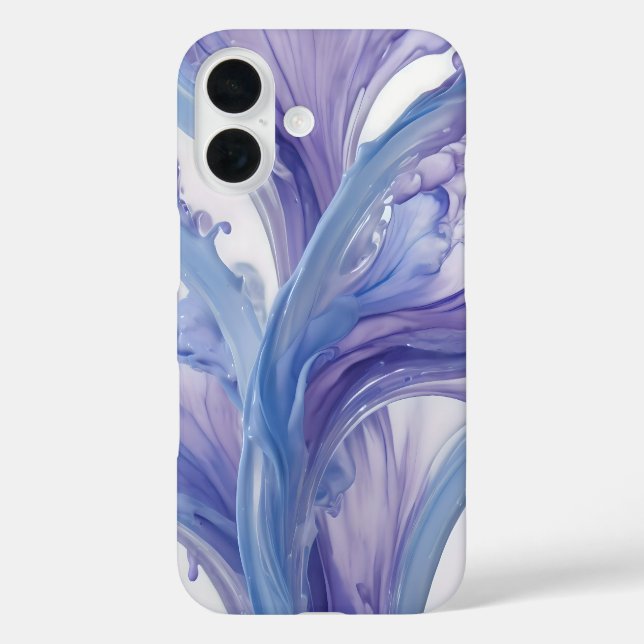 Lavatblut - Abstrakter Blumenstrauß iPhone 16 Hülle (Rückseite)