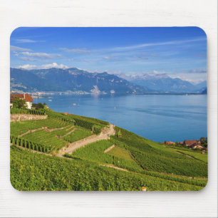 Lavaux Region, Waadt, die Schweiz Mousepad
