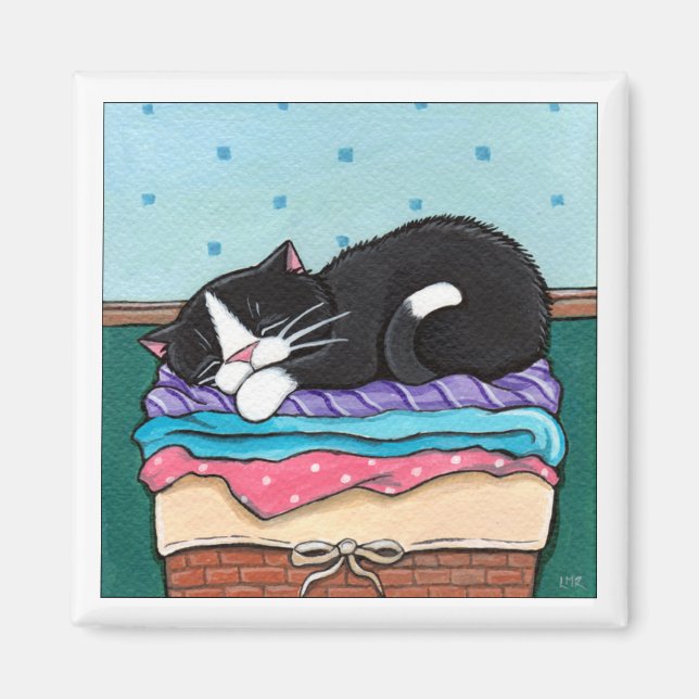 Lave Jour Nap - Aimant Chat (Devant)