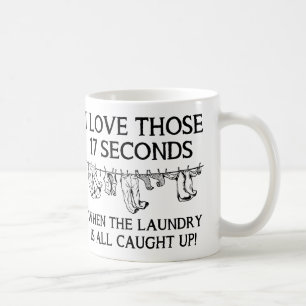 Lave-linge Jour Maison Nettoyage Drôle café Mug