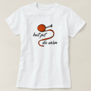 Lave Lush Orange Knit Fast, Die Chaud T-Shirt