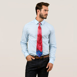 Lave rouge et bleu Design Cravates Abstraits