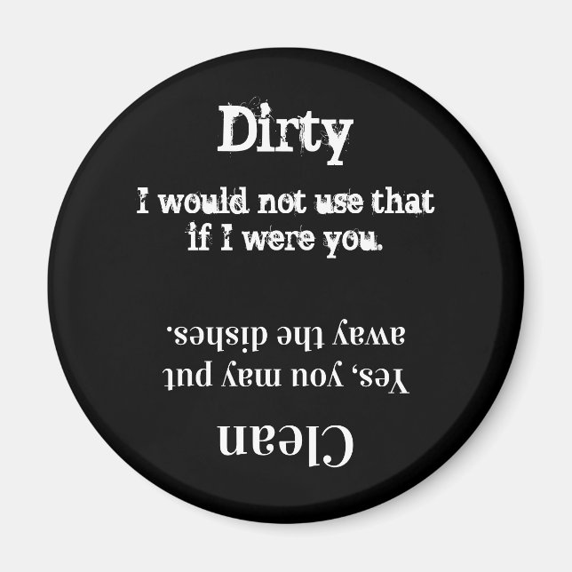 Lave-vaisselle intelligent Magnet propre ou sale (Devant)