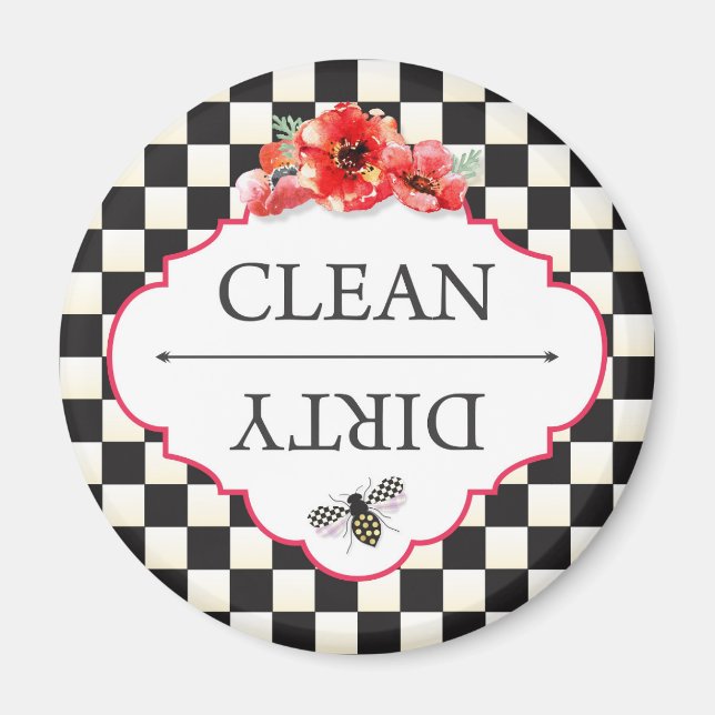 Lave-vaisselle Magnet Clean Dirty (Devant)