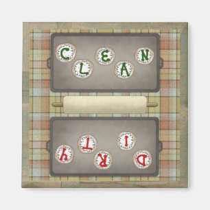 Lave-vaisselle Magnet Cookies et Rolling Pin