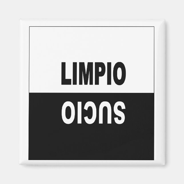 Lave-vaisselle Magnet en espagnol (Devant)