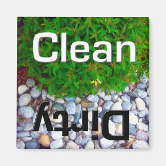Lave-vaisselle nettoyant et aimant sale