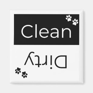 Lave-vaisselle propre ou sale Magnet : empreintes 