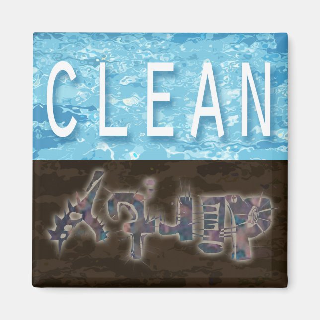 Lave-vaisselle propre/sale aimant (Devant)