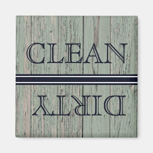 Lave-vaisselle Style bois Magnet Propre et sale