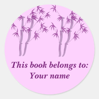 Lavendar Bamboo, étiquette du livre