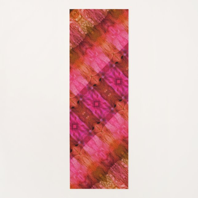 Lavendel 1974 Ikat 13 Yogamatte (Vorderseite)